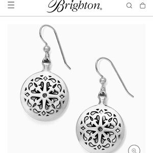 Brighton’s Silver Ferrara Filigree French wire Earrings